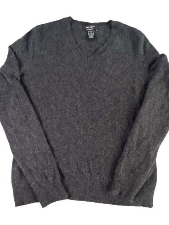 Lord & Taylor Sweaters - Lord & Taylor Cashmere V-Neck Sweater Dark Gray Women's Size L